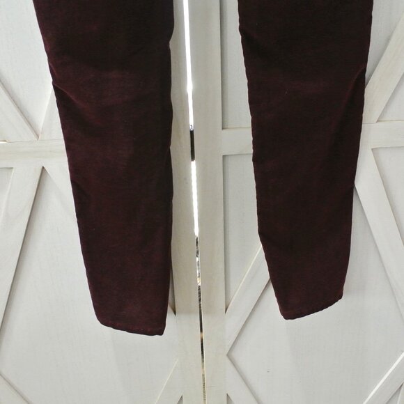 Free People Corduroy Skinny Pants in Wine - Picture 8 of 8
